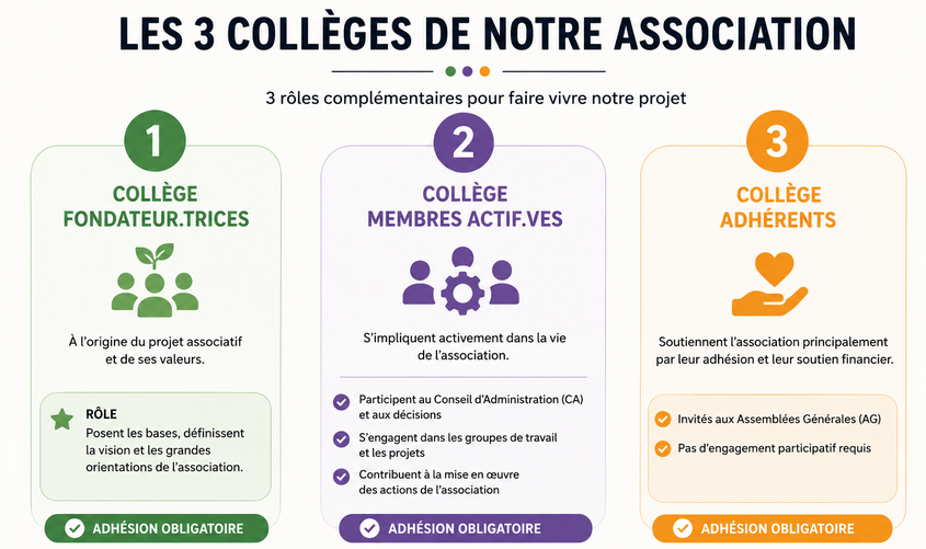 Schéma de l'organisation d'ORCASE